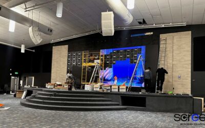 professional LED wall installation