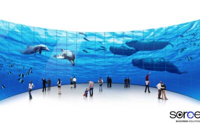 LED video wall for retail stores