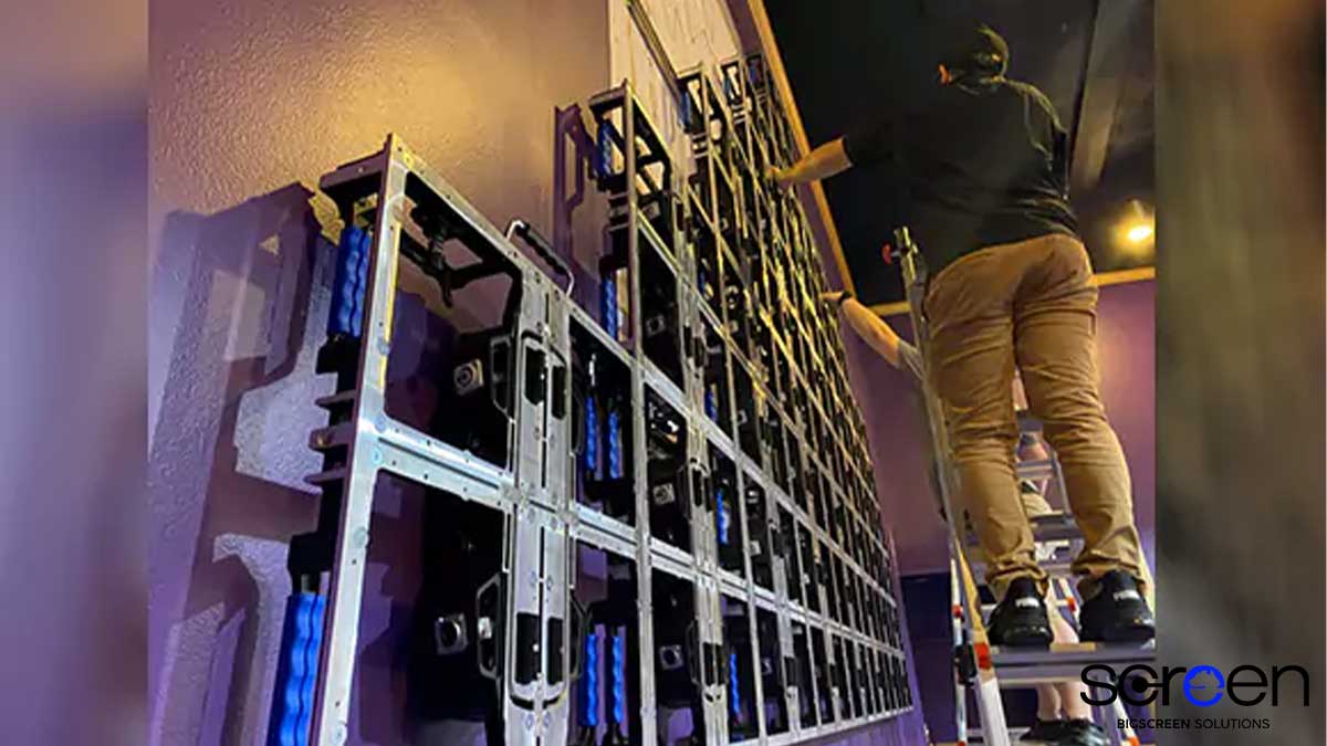 LED wall installation