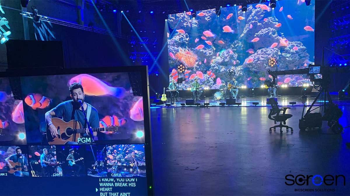 LED technology in live concert